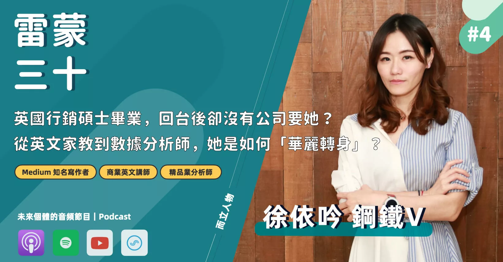 徐依吟 鋼鐵Ｖ Vicky 而立人物採訪 雷蒙三十 商業英文