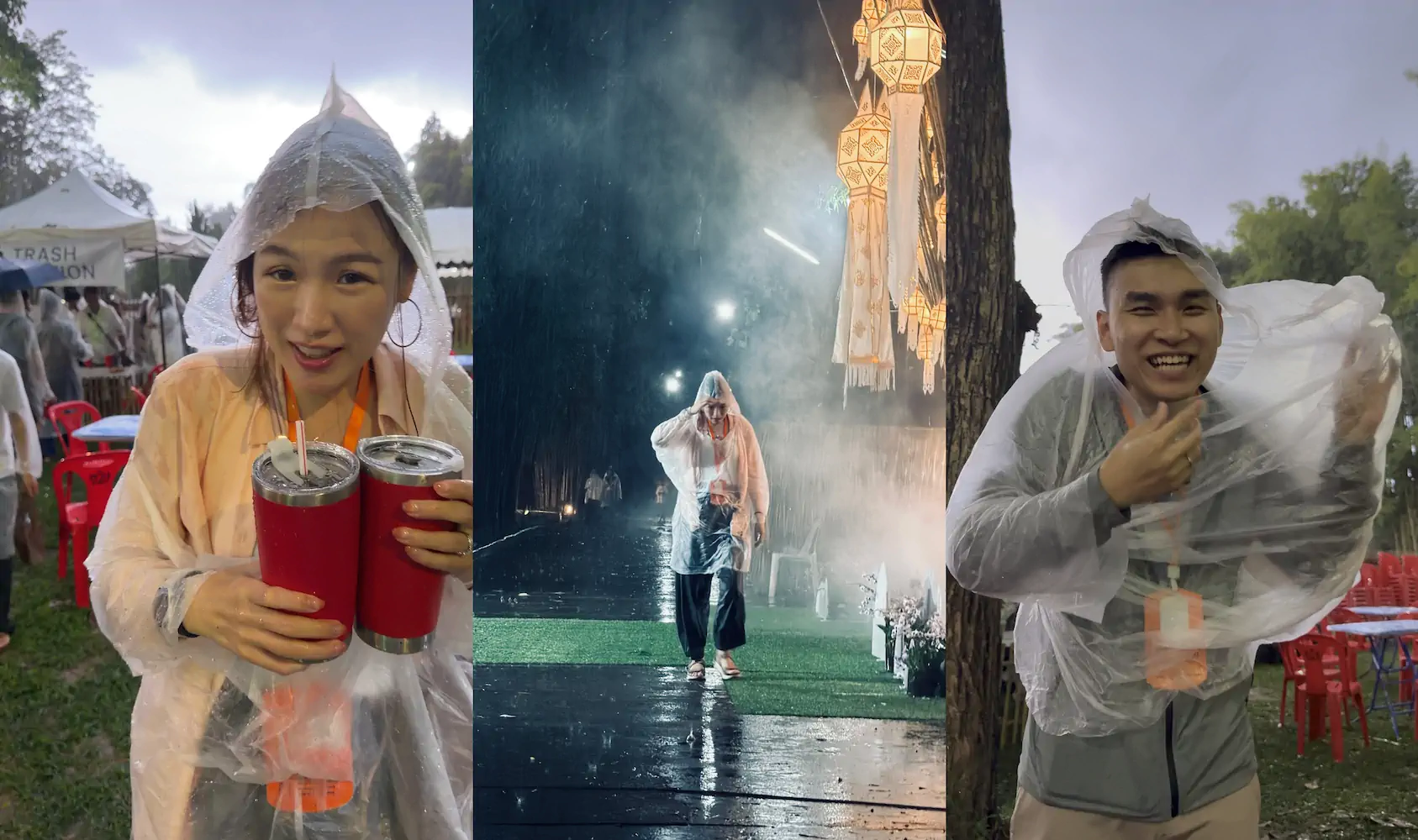 清邁天燈節暴雨 squashed