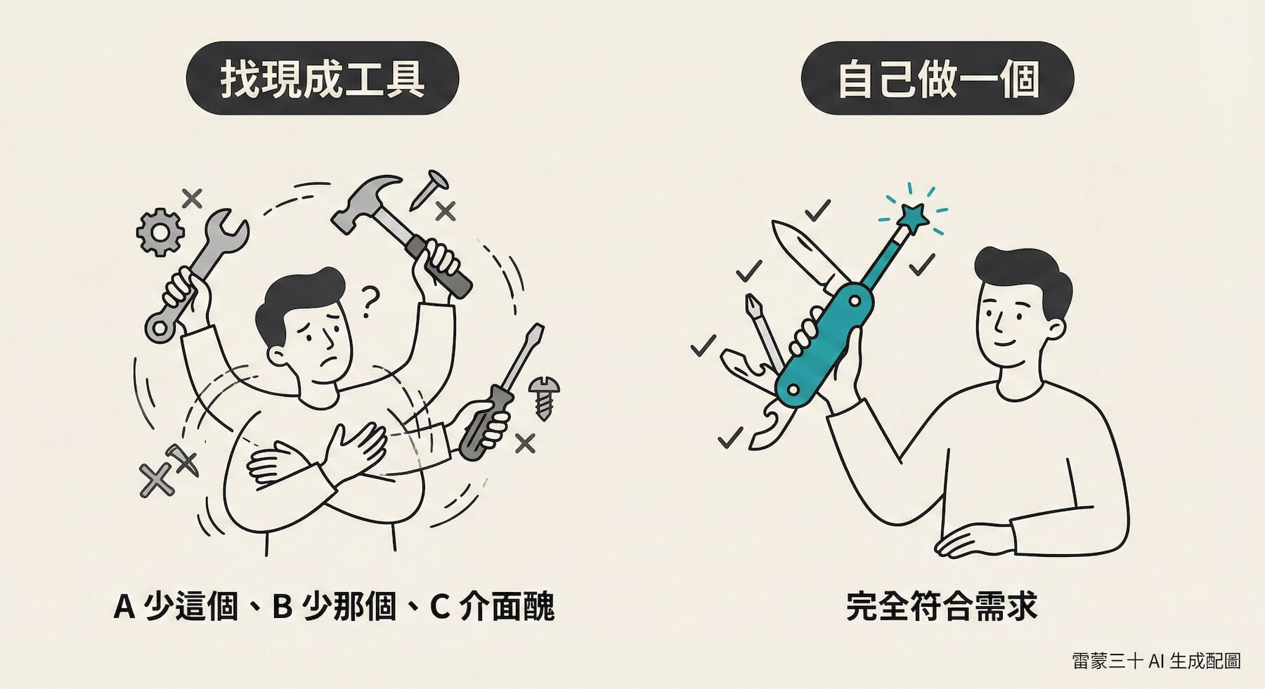 Vibe Coding 學習筆記:為什麼要重複造輪子?我做了一個實用小工具網站 2 自己做一個