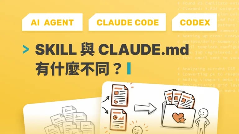 CLAUDE.md 與 Skill 教學封面